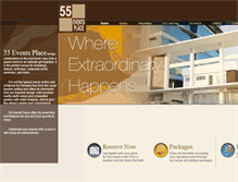 Tablet Screenshot of 55eventsplace.com